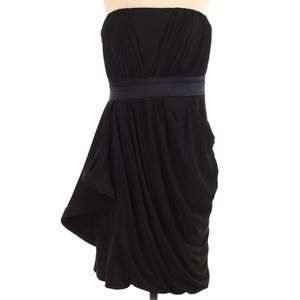 Phoebe Couture silk blend strapless mini dress